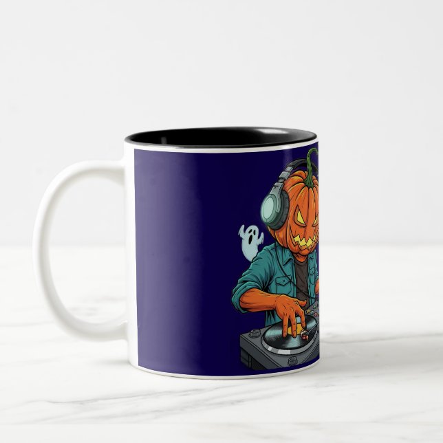 Caneca De Café Em Dois Tons Candy Vinyl Vibes Mug (Esquerda)