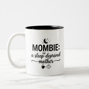 Caneca De Café Em Dois Tons Caneca 2 Tons Combustível Matinal da Mombie