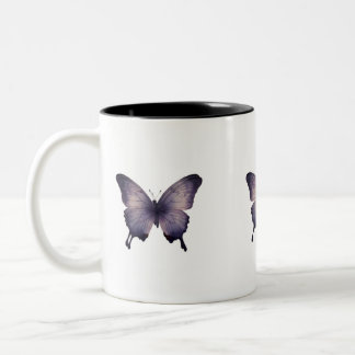Caneca De Café Em Dois Tons caneca-borboleta