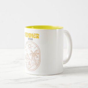 Caneca De Café Em Dois Tons Caneca Café Chegada do Verão 11 oz Cerâmica W-PT