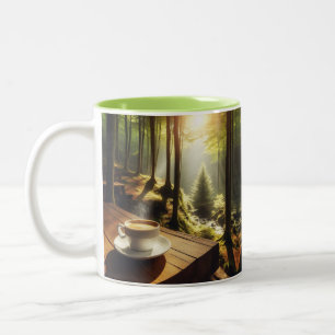 Caneca De Café Em Dois Tons Caneca Café Paisagem