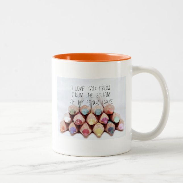 Caneca De Café Em Dois Tons Caneca…. Caso de lápis (Direita)