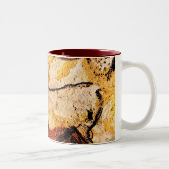 Caneca De Café Em Dois Tons caneca, caverna, lascaux (Direita)