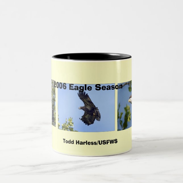 Caneca De Café Em Dois Tons Caneca da estação de Eagle de dois tons (Centro)