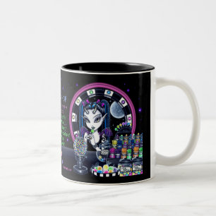 Caneca De Café Em Dois Tons "Caneca da fantasia do país das fadas da loja do