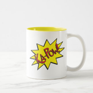 Caneca De Café Em Dois Tons Caneca da história em quadrinhos do balão do