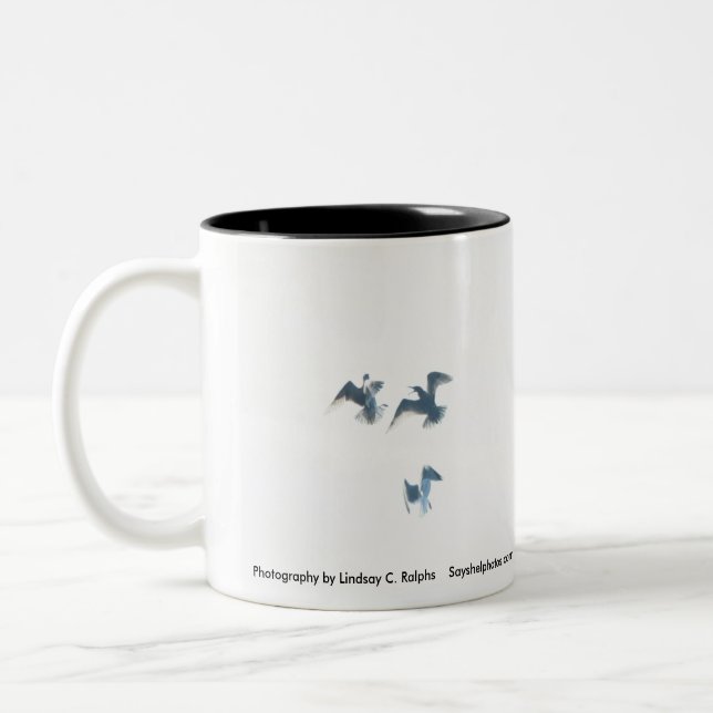 Caneca De Café Em Dois Tons Caneca da liberdade em vôo (Esquerda)