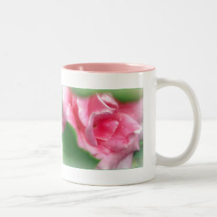 Caneca De Café Em Dois Tons Caneca de Bebida Rosa Pink em Flor Completa