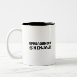 Caneca De Café Em Dois Tons Caneca de café de dois tons, Spreadsheet ninja