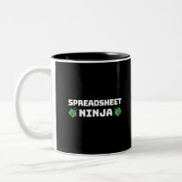 Caneca de café de dois tons, Spreadsheet ninja