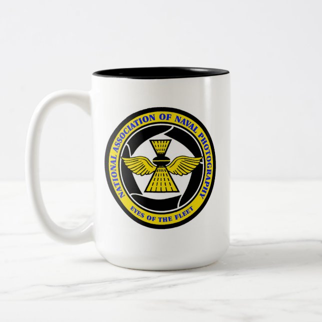Caneca De Café Em Dois Tons Caneca de dois tons, 15 oz, NANP (Esquerda)