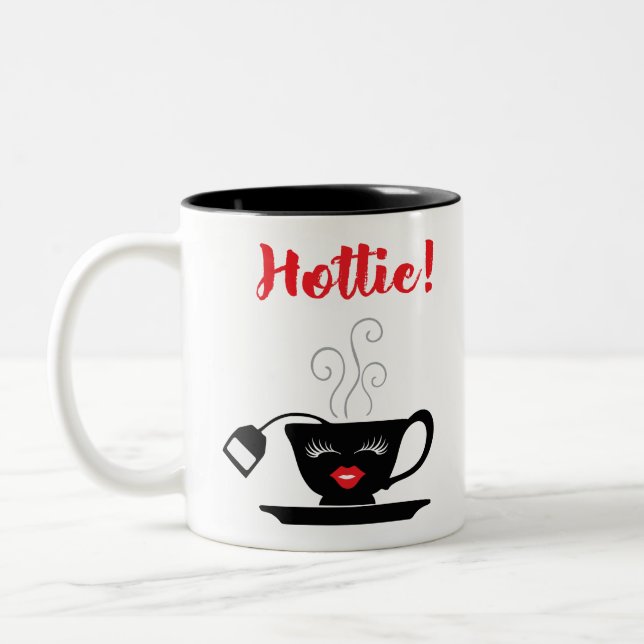 Caneca De Café Em Dois Tons Caneca de dois tons preta de 11 oz (Esquerda)
