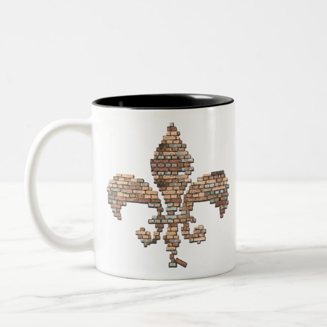 Caneca De Café Em Dois Tons "caneca de N'awlins novo" (Esquerda)