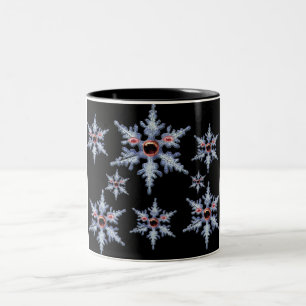 Caneca De Café Em Dois Tons caneca de picada em floco de neve
