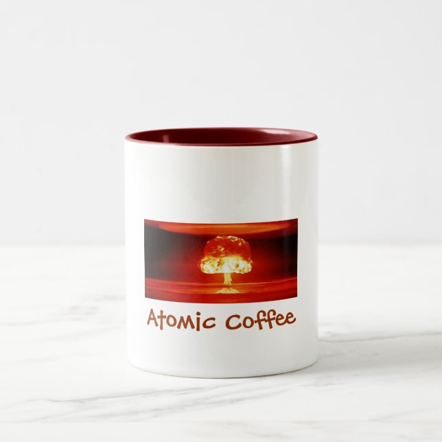Caneca De Café Em Dois Tons "Caneca do café atômico" (grande) (Centro)