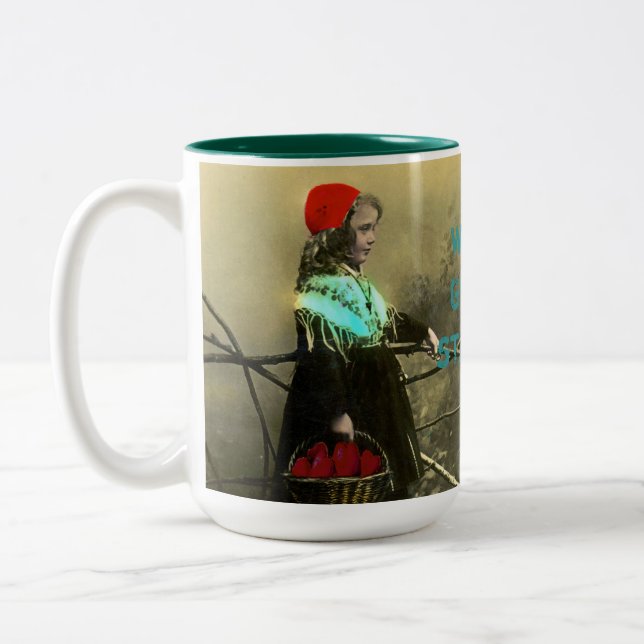 Caneca De Café Em Dois Tons Caneca do chá do café do dia das mães da casa da (Esquerda)