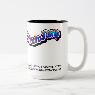 Caneca De Café Em Dois Tons Caneca do Dois-Tom de StratoJump - dois gajos e um