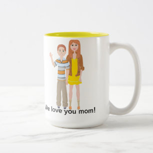 Caneca De Café Em Dois Tons Caneca do tom de DHG dois (15 onças)