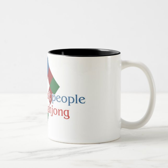 Caneca De Café Em Dois Tons Caneca do tom do amante dois de Mahjong (Direita)