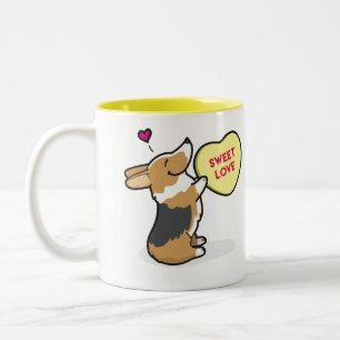 Caneca De Café Em Dois Tons Caneca do Tri Col café do Corgi do 2015-Pembroke