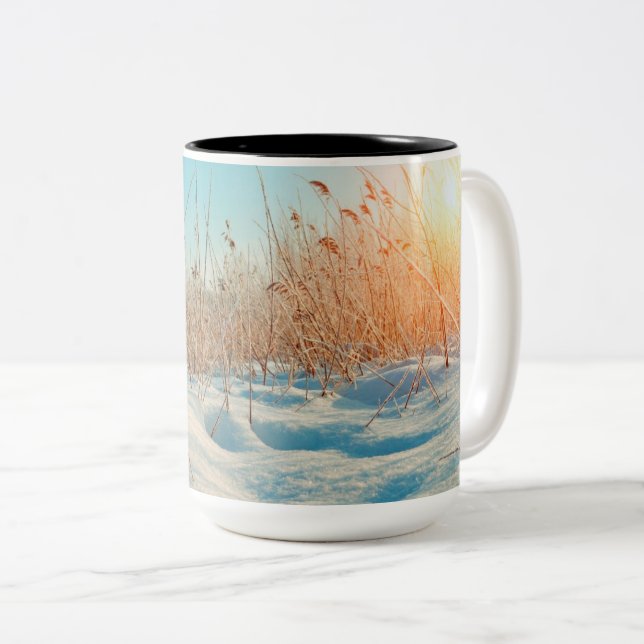 Caneca De Café Em Dois Tons Caneca em Dois Tons (Frente Esquerda)