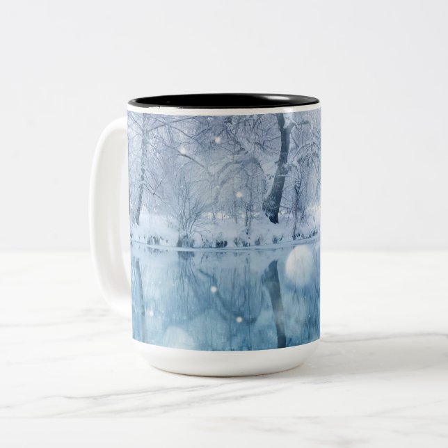 Caneca De Café Em Dois Tons Caneca em Dois Tons (Frente Esquerda)