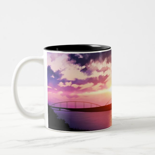 Caneca De Café Em Dois Tons Caneca em Dois Tons (Esquerda)