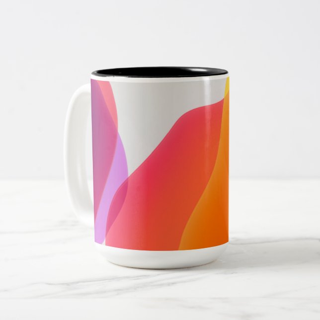 Caneca De Café Em Dois Tons Caneca em Dois Tons (Frente Esquerda)