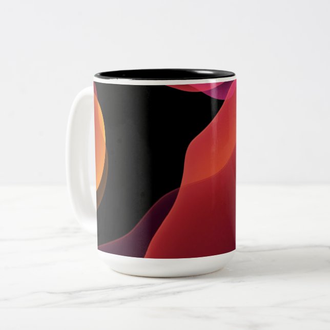 Caneca De Café Em Dois Tons Caneca em Dois Tons (Frente Esquerda)