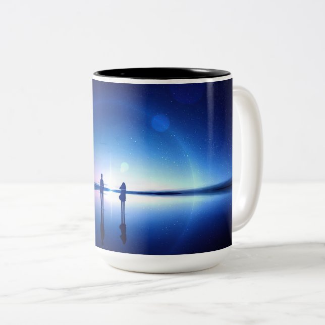 Caneca De Café Em Dois Tons Caneca em Dois Tons (Frente Esquerda)