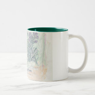 Caneca De Café Em Dois Tons caneca - impressão botânico de dois tons