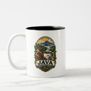 Caneca De Café Em Dois Tons Caneca Java Café da Manhã Vintage com Duas Cores