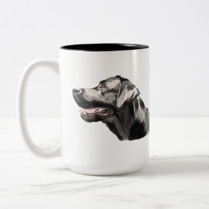 Caneca De Café Em Dois Tons Caneca Labrador Retriever, Água Lab Dog Café aquar