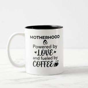 Caneca De Café Em Dois Tons Caneca Mãe Energizada por Café
