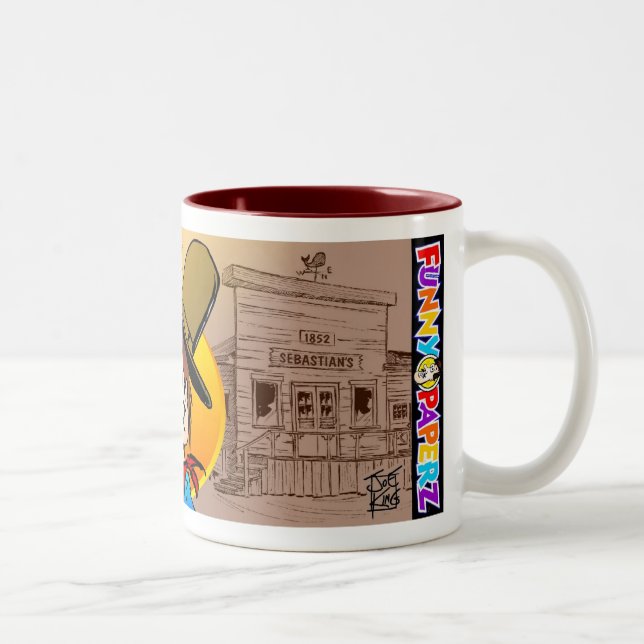 Caneca De Café Em Dois Tons CANECA: "Sebastian velho " (Direita)