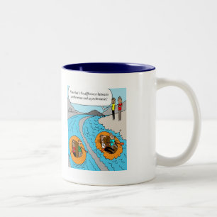 Caneca De Café Em Dois Tons Caneca: Síncrono contra assíncrono