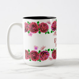 Caneca De Café Em Dois Tons Caneca temática Love Grows Here para café ou chá