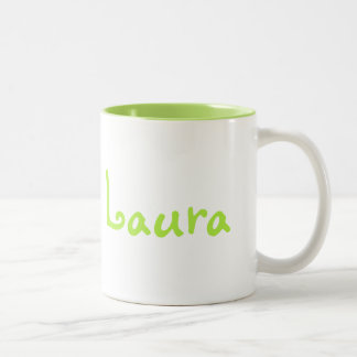 Caneca De Café Em Dois Tons Caneca verde e branca do tom dois com