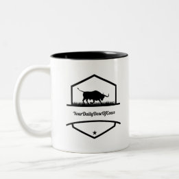 Caneca De Café Em Dois Tons CanecaDoseDailyOfCows