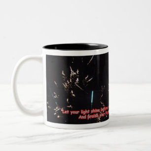 Caneca De Café Em Dois Tons Canecas: Fogos-de-artifício