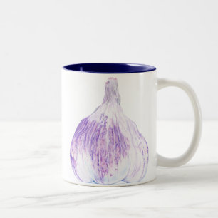 Caneca De Café Em Dois Tons Canela de alho roxo