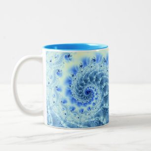 Caneca De Café Em Dois Tons Canela de Frost Azul