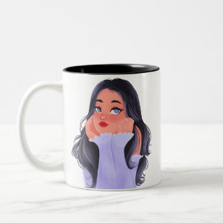 Caneca De Café Em Dois Tons Caneta