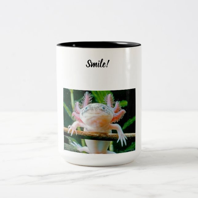 Caneca De Café Em Dois Tons Caneta Axolotl (Centro)