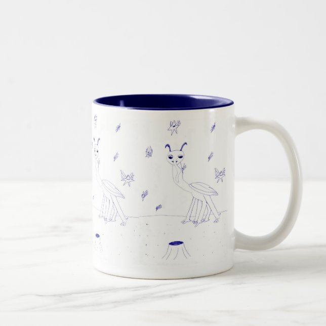 Caneca De Café Em Dois Tons Caneta de Critério de Espaço (Direita)