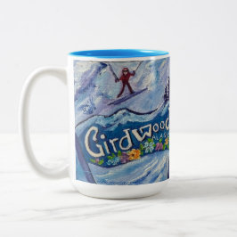 Caneca De Café Em Dois Tons Caneta de dois tons do Alaskan Alyeska/Girdwood 15