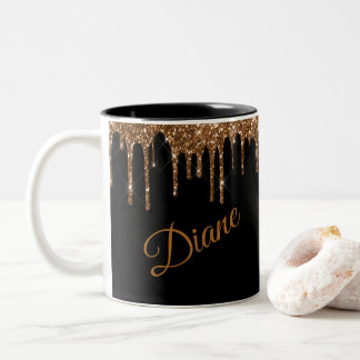 Caneca De Café Em Dois Tons Caneta Glitter