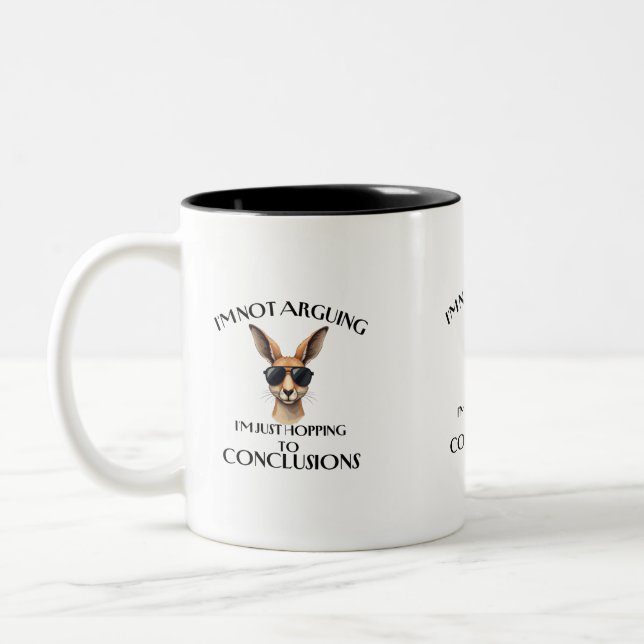 Caneca De Café Em Dois Tons canguru à conclusão (Esquerda)