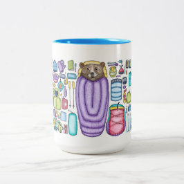 Caneca De Café Em Dois Tons Canhão de Backpacker de Espalhamento de Engrenho d