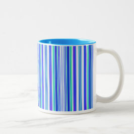 Caneca De Café Em Dois Tons Canhão Vertical Verde Azul